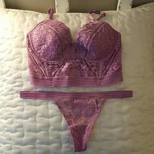 Victoria Secret corset lingerie set